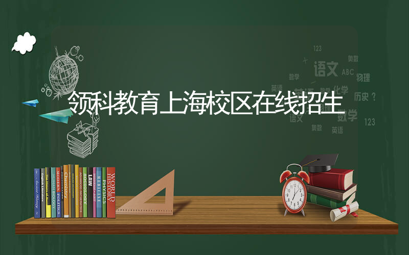 领科教育上海校区在线招生