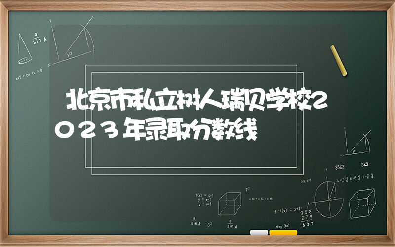 北京市私立树人瑞贝学校2023年录取分数线