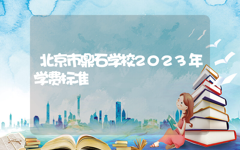 北京市鼎石学校2023年学费标准